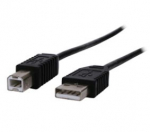 Juhe USB2.0 AM - USB BM pistik 3m must