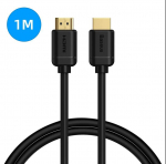 Kaabel HDMI-HDMI 1.0m (HDMI 2.0) must 4K 60Hz, BASEUS