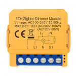 Nutikas ZigBee dimmer, TRIAC 230Vac, 2 kanalit, 150W, TUYA, MQTT