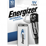 Liitiumpatarei 9V 800mAh (6FR6,1222, U9VL) ENERGIZER