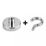 Konksu magnet M5 keermega &Oslash;32mm NdFeB N38