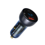 Auto kiirlaadija 12-24V 65W USB + USB-C QC4.0 PD3.0 koos pinge, voolu n&auml;itamisega