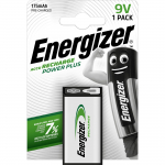 Rechargeable Battery 6HR61 (E-Block, R22, 6R61, 6F22) 8.4V 175mAh Ni-Mh ENERGIZER
