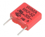 Kondensaator X2, 305V, 0,1 &mu;F, 5 x 11 x 18mm