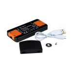 LED-kontroller juhtmeta laetava IR-anduriga 12-24Vdc, 8A,  h&auml;mardusfunktsioon, must, Design Light
