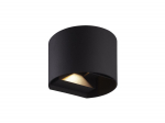 V&auml;lisseinale paigaldatav valgusti LED 2x3W, 3000K, IP54, must, SILINDER, LED line LITE