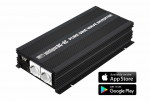 Pinge muundur 12Vdc/230Vac 1000W (2000W) sinusoidse v&auml;ljundpinge ja USB, LCD Intelligentne