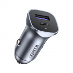 Auto kiirlaadija 30W 12-24V USB + USB-C QC3.0 PD3.0 PPS, Hall