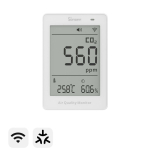 Nutikas &otilde;hukvaliteedi m&otilde;&otilde;tur AirGuard CO2, Wi-Fi, LCD-ekraan, SAWF-08P, SONOFF
