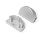 Otsakorgid 2tk LED profiilile ARC12, hall, TOPMET