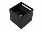 V&auml;lisfassaadilamp CUBE 2x3W 4000K, reguleeritava valgusnurgaga, must