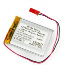 LiPo element 3,7V 1850mAh 7,0x44x52mm PCM-iga, JST-klemmiga (LP704452) AKYGA