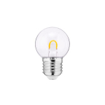 LED lamp 1W E27 G45 220V 25Lm 2200K PC l&auml;bipaistev FILAMENT U