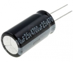 Kondensaator 4700uF 25V 105&deg; 16x30mm RoHS