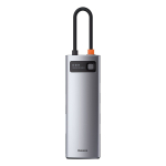 Dokkimisjaam / adapter USB-C-pistik &ndash; 8 liiki pistikud Metal Gleam BASEUS