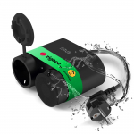 Nutipistikupesa ZigBee, topelt, 230Vac 16A, suletud IP44, energiam&otilde;&otilde;tmisega, TUYA / Smart Life