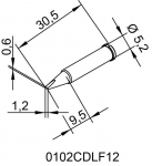 Jooteotsik ERSADUR, 1,2mm/0,047in, ERSA