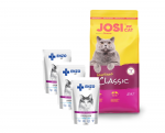 JOSERA JosiCat Classic Steriliseeritud 10kg + 3x ENZO VET Steriliseeritud toit steriliseeritud kassidele kalkunimoosiga 100g