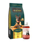 HEKTOR BALANCED T&auml;iskasvanud loomadele 15 kg + LAB V L&otilde;he&otilde;li koertele ja kassidele 500 ml