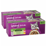WHISKAS TASTY MIX m&auml;rja kassitoidu Chef's choice kastmes 40 x 85 g