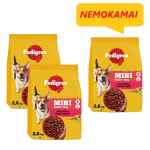 Pedigree Adult Mini v&auml;ikestele koerat&otilde;ugudele veiseliha ja k&ouml;&ouml;giviljadega 2,6 kg