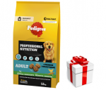 PEDIGREE&reg; Adult Professional Nutrition 12 kg linnuliha ja k&ouml;&ouml;giviljadega &ndash; t&auml;isv&auml;&auml;rtuslik kuivtoit t&auml;iskasvanud suurte ja keskmise suurusega t&otilde;ugude koertele + KINGITUS TEIE KOERALE
