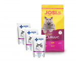 JOSERA JosiCat Classic Steriliseeritud 10kg + 3x ENZO VET Steriliseeritud vasikakastmega 100g