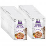 BRIT CARE Cat Kitten Fillets in Gravy with Tender Turkey Enriched with Sea Buckthorn and Nasturtium 85g
