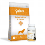 Calibra Veterinary Diets Dog Oxalate, Urine, Cystine 12 kg + LAB-V Urinary Dog &ndash; abi uriiniteede infektsioonidega koertele 45 kapslit
