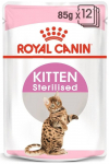 ROYAL CANIN Kitten Steriliseeritud 12x85g m&auml;rgtoit kastmes kuni 12 kuu vanustele kassipoegadele, steriliseeritud