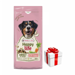 VERSELE-LAGA Happy Life Adult lambalihaga 12,5 kg &ndash; toit t&auml;iskasvanud suure t&otilde;ugu koertele lambalihaga + &uuml;llatus teie koerale