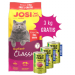 JOSERA JosiCat Classic Sterilised 15+3kg + WILD FARM Premium Grain Free Turkey and Beef 3x400g &ndash; teraviljavaba toit steriliseeritud kassidele