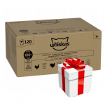 Whiskas Poultry Feast 120x85g Wet Jellied Adult Cat Food (t&auml;iskasvanud kassitoit)