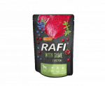 RAFI hirvelihaga koertele - kotike 300g (must pakend)