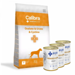 Calibra Veterinary Diets Dog Oxalate, Urine, Cystine 12 kg + ENZO VET Urinary uriiniteede haiguste raviks, kana koerale 3x400g
