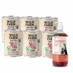 WILD FARM Pate Lamb 6x800g gluteenivaba koeratoit +LAB V L&otilde;he&otilde;li koertele ja kassidele 1000ml