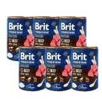 Brit Premium by Nature veiseliha ja j&auml;nesega 6x800g