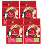 PURINA ONE Kaalukontroll/Steriliseeritud keskmise/suure koera toit, mis on rikas kalkuniliha ja riisiga 4x2,5 kg