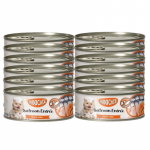 MOOCHIE TUNA & SALMON ENTR&Eacute;E IN BONE BROTH 156 g