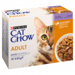 PURINA Cat Chow T&auml;iskasvanud kassitoit lambaliha ja roheliste ubadega želees 10x85g
