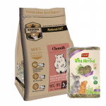 KORONA NATURY Natural-Vit toit rottidele 1,6 kg + VITAPOL Heina n&auml;rilistele 1,2 kg