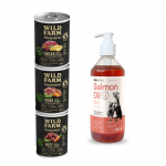 Wild Farm Monoprotein maitsesegu 3x400g h&uuml;poallergeeniline koeratoit + LAB V l&otilde;he&otilde;li koertele ja kassidele 500ml