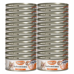 MOOCHIE TUNA & SALMON ENTR&Eacute;E IN BONE BROTH 24x156g