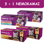 WHISKAS t&auml;iskasvanud kassidele m&otilde;eldud pakendid &bdquo;Aromatic Mix&rdquo; 120 x 85 g + 40 x 85 g TASUTA