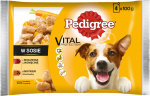 PEDIGREE Adult kotike 4x100g - m&auml;rja koeratoit kastmes (veise- ja lambalihaga, kalkuniga ja porgandiga)