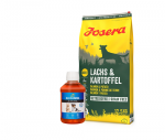 JOSERA Lachs & Kartoffel - teraviljavaba 12,5 kg + LAB V l&otilde;he&otilde;li koertele ja kassidele 250 ml