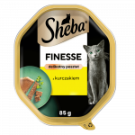 SHEBA Finesse tray 85 g - m&auml;rg t&auml;istoit t&auml;iskasvanud kassidele, kanaga, pasteedis