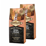 Carnilove l&otilde;he ja kalkun suure t&otilde;ugu kutsikatele 2x12kg