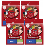 PURINA ONE Adult Medium/Maxi T&auml;iskasvanud koertele m&otilde;eldud toit, rikkalikult kalkunilihaga 4x2,5 kg