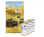 TASTE OF THE WILD High Prairie 12,2kg + 3x ENZO VET Intestinaalne dieet koertele lambalihaga 400g